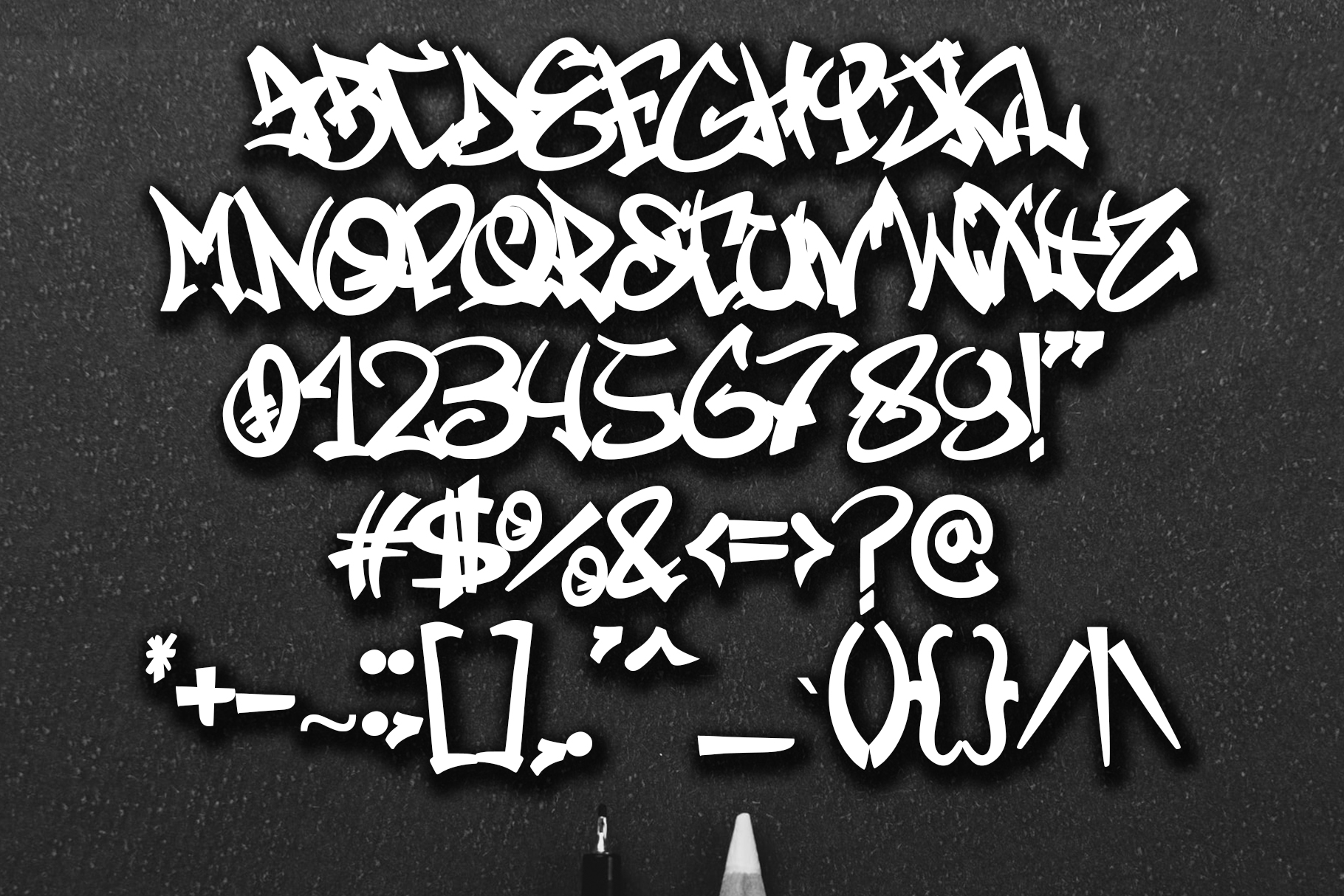 Black Devil Graffiti, Fonts GraphicRiver